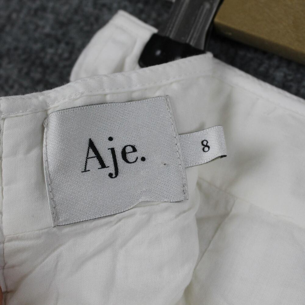 Aje Skirt 8 Reine Shirred Ruffle Mini White Pleated Boho Coquette Fairy Girly - Picture 7 of 10